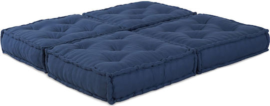 Bean Bag Chair Bolster Waterproof Indigo 70x70x36cm