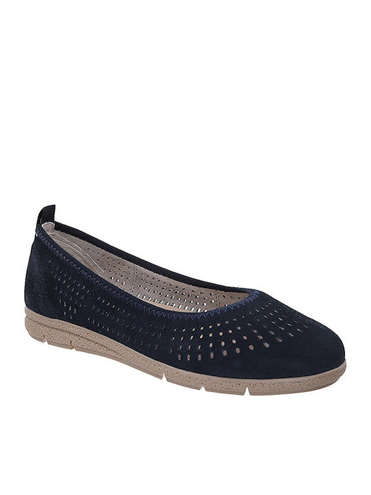 Anatomic Leather Ballerinas Navy Blue