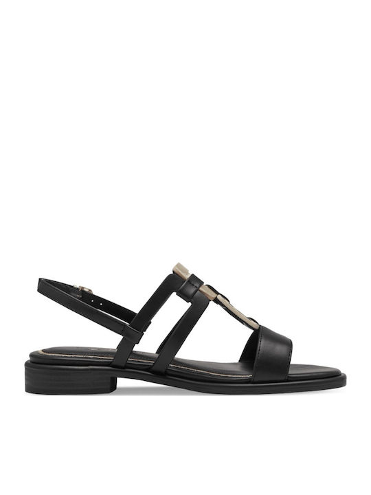 Marco Tozzi Women's Flat Sandals in Black Color