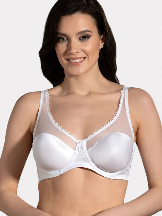 White Minimizer Sutien cu Baloane