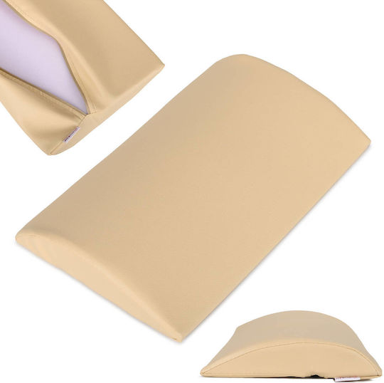 Habys Ημικυλινδρικό Μαξιλάρι Μέσης 40x25x5cm σε Μπεζ χρώμα G-KSPWK533019EKO