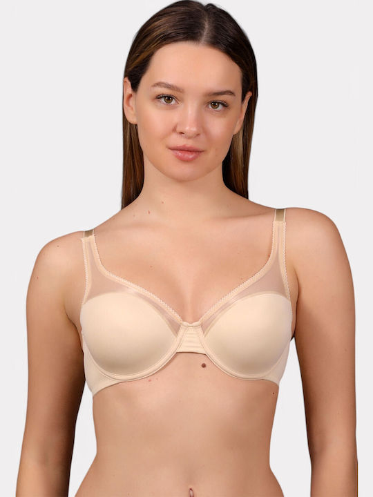 Bra with Light Padding Underwire Beige