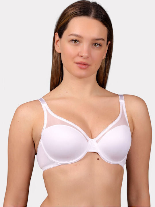 Bra with Light Padding Underwire White