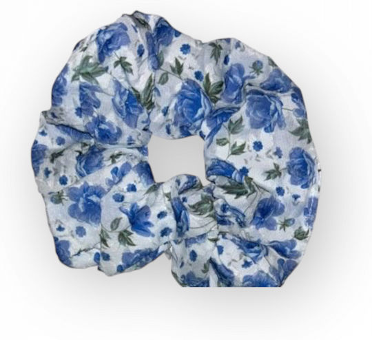 Σούρα Μαλλιών Λουλούδια Floral 11002 Hairutopia Μπλε