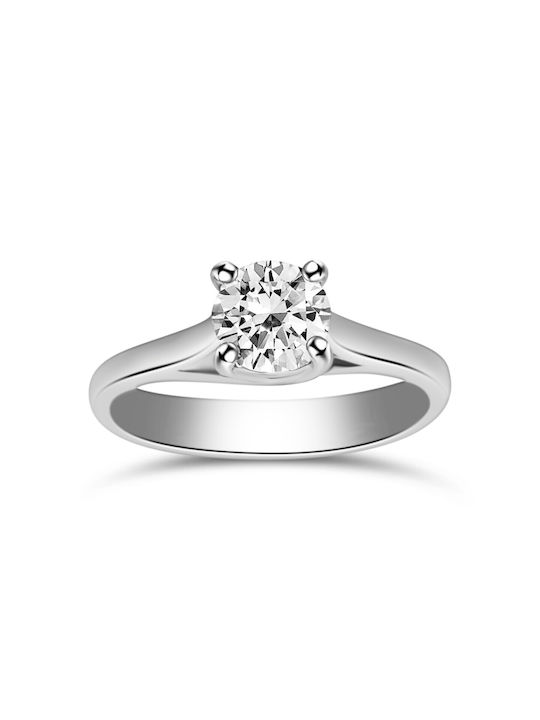 Chrilia Einzelstein aus Weißgold 18K mit Diamant