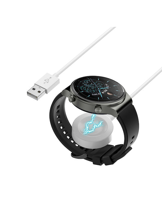 Techsuit Φορτιστής για Huawei GT5 Pro, GT5, GT4, GT4 Pro, Ultimate, GT3 SE, Buds Λευκός