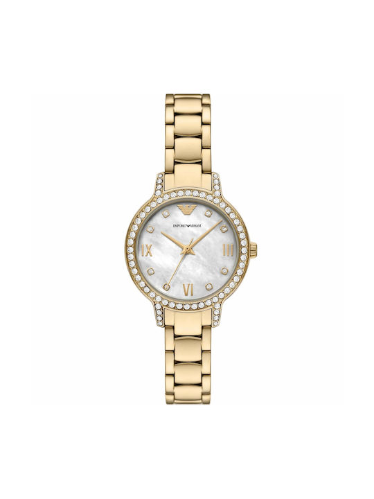 Emporio Armani Women's Watch with Gold Metal Bracelet