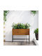 vidaXL Pot Metallic Distressed Steel 60x26x45cm.