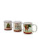 General Trade Christmas Mug Porcelain Multicolored L12xW9.7xD8cm. Christmas Tree