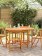 Outdoor Table Made of Acacia Foldable Acacia 110x60x72cm