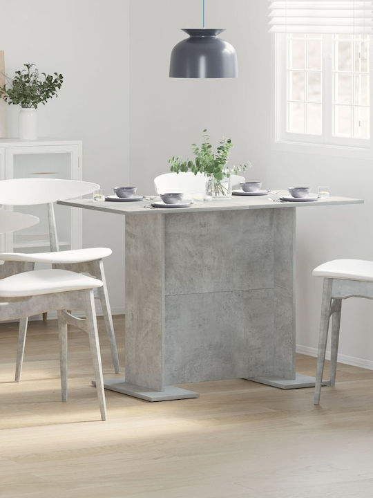 Table Dining Room Wooden Gray 110x60x75cm