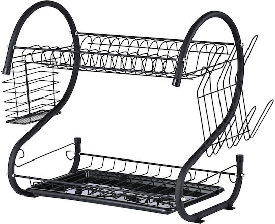 Rosberg Spülbeckenablauf Schwarz 40x25x39cm