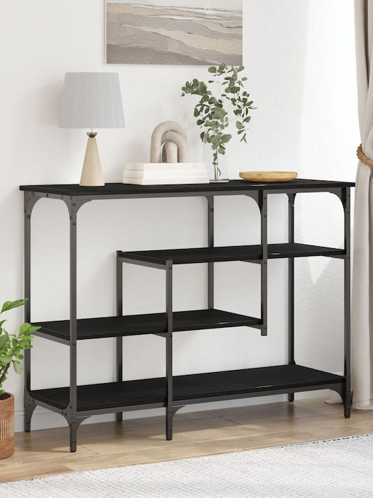 Console Table Wood & Metal Black Oak L100xW35xH...