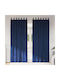 vidaXL Set Vorhänge mit Bleistiftfalten Navy Blau 140x225cm