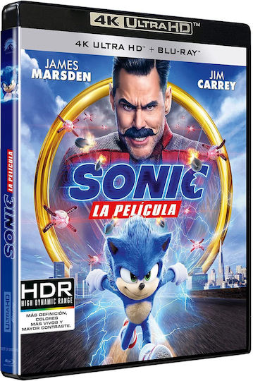 Sonic The Movie 4K + BD Greek Subtitles Only In 4K 4K
