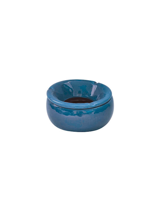 Keramik-Aschenbecher Adam Blau Mini D 7 H 4,5 cm