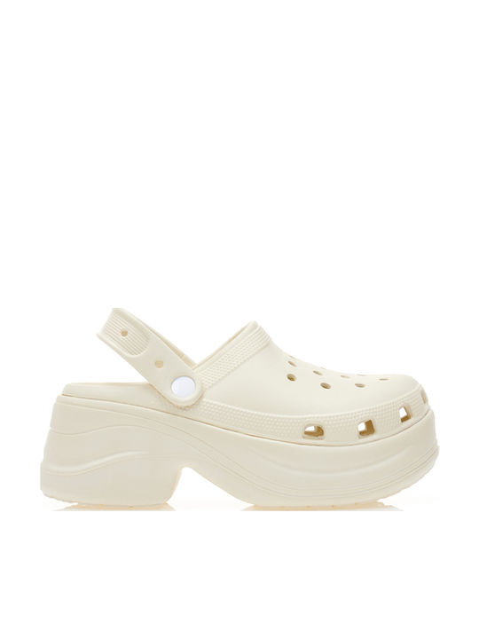 Tsoukalas Damen Clogs Beige