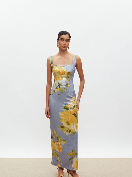 Mix & Match Showroom Evening Light Blue Dress with Sequins