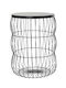 Round Side Table Metal Black L37xW37xH50cm.