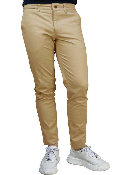 Παντελόνι Chino σε Slim Εφαρμογή Μπεζ, Γκρι