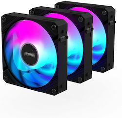 Gigabyte Aorus EZ Chain Fan 120 Вентилатор за кутия 3бр Черен