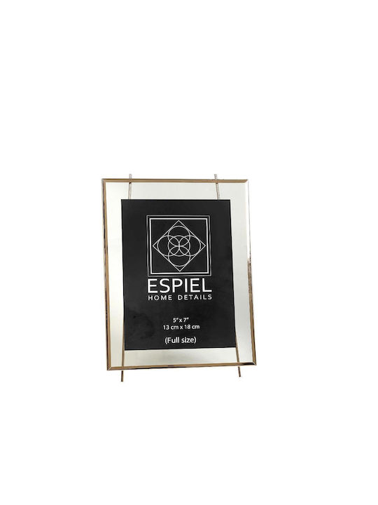 Espiel Κορνίζα Μεταλλική με Χρυσό Πλαίσιο
