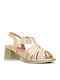 Leder Sandalen Anatomisch Gold