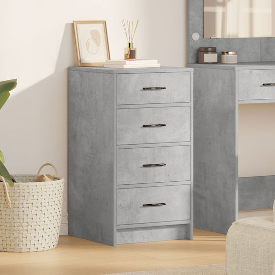 Büroaufbewahrungsschublade aus Holz Graue 40x41x75cm