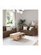 Living Room Furniture Set 3-Seater & 2-Seater Brown