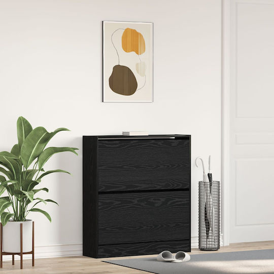 Ξύλινη Παπουτσοθήκη από Μασίφ Ξύλο 80x21x87.5cm