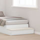 vidaXL Bed Drawer made of Wood White 75x36.5x16...