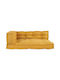 vidaXL Palette Bench Cushion with Backrest Yellow 70x90cm