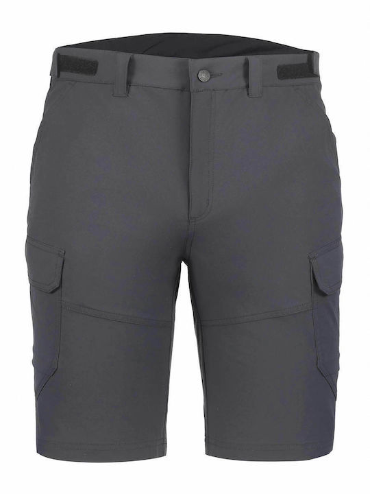 Icepeak Ανδρικό Κοντό Παντελόνι Πεζοπορίας Μαύρο