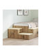 Cabinet Storage Solid Wood L108xW41xH40cm