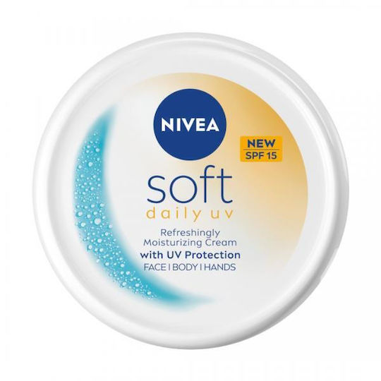 Nivea Soft Daily UV Sunscreen Cream For Face & Body SPF15 200ml