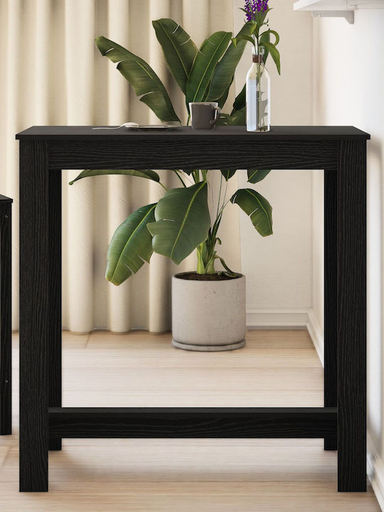 Tisch Bar Holz Black Velvet-Black Metal 102x50x103.5cm