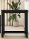 Tisch Bar Holz Black Velvet-Black Metal 102x50x103.5cm