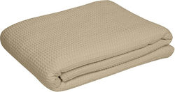 Einzelhoteldecke Pique Beige 170x230cm 1Stück Einzelhoteldecke Pique Beige 170x230cm 1Stück