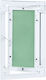Vidaxl Access Panel Aluminum Frame Plasterboard 250x400 mm Green