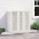 Air Conditioner Cover White 110x50x105 cm Iron