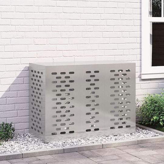 Vidaxl Air Conditioner Cover 110x50x80 cm Stainless Steel