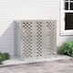 Vidaxl Air Conditioner Cover 110x50x105 cm Stainless Steel