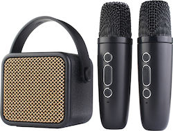 Kisonli Lautsprecher Karaoke mit Kabellosen Mikrofone G23