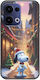 Weihnachts-Cartoons Snoopy Oppo Reno 13 5g Schwarzes TPU Schwarzes Silikon
