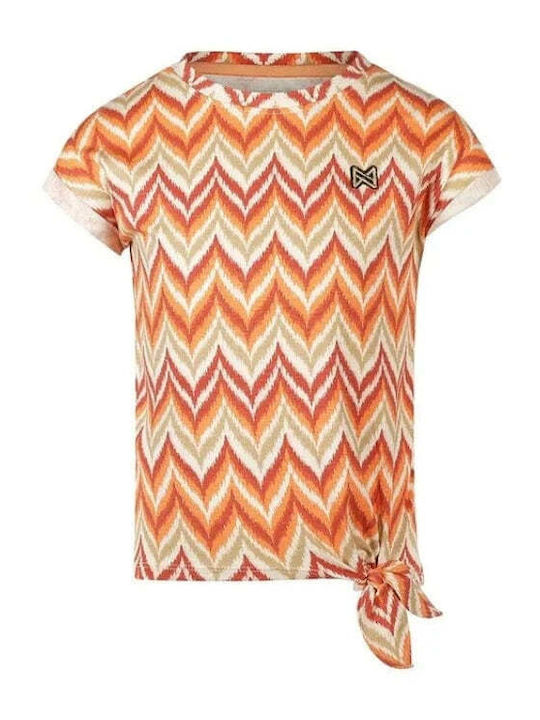 Kids' Shirt Short Sleeve Orange, Beige, Ecru