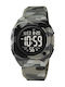 Skmei Digital Men's Watch 44.9mm Battery with Stainless Steel Bracelet Army Grey