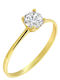 Single Stone from Gold 9K