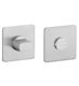Finetto Quadrat WC-Anzeige Knopfgriff Inox 243-032azk02sn