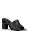 Mules with High Heel in Black Color