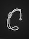 Met Women's Handcuff Bracelet Made of Stainless Steel 7cm